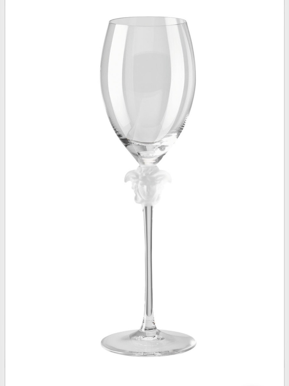 Set of 2 Versace Medusa Lumiere Crystal White wine goblet